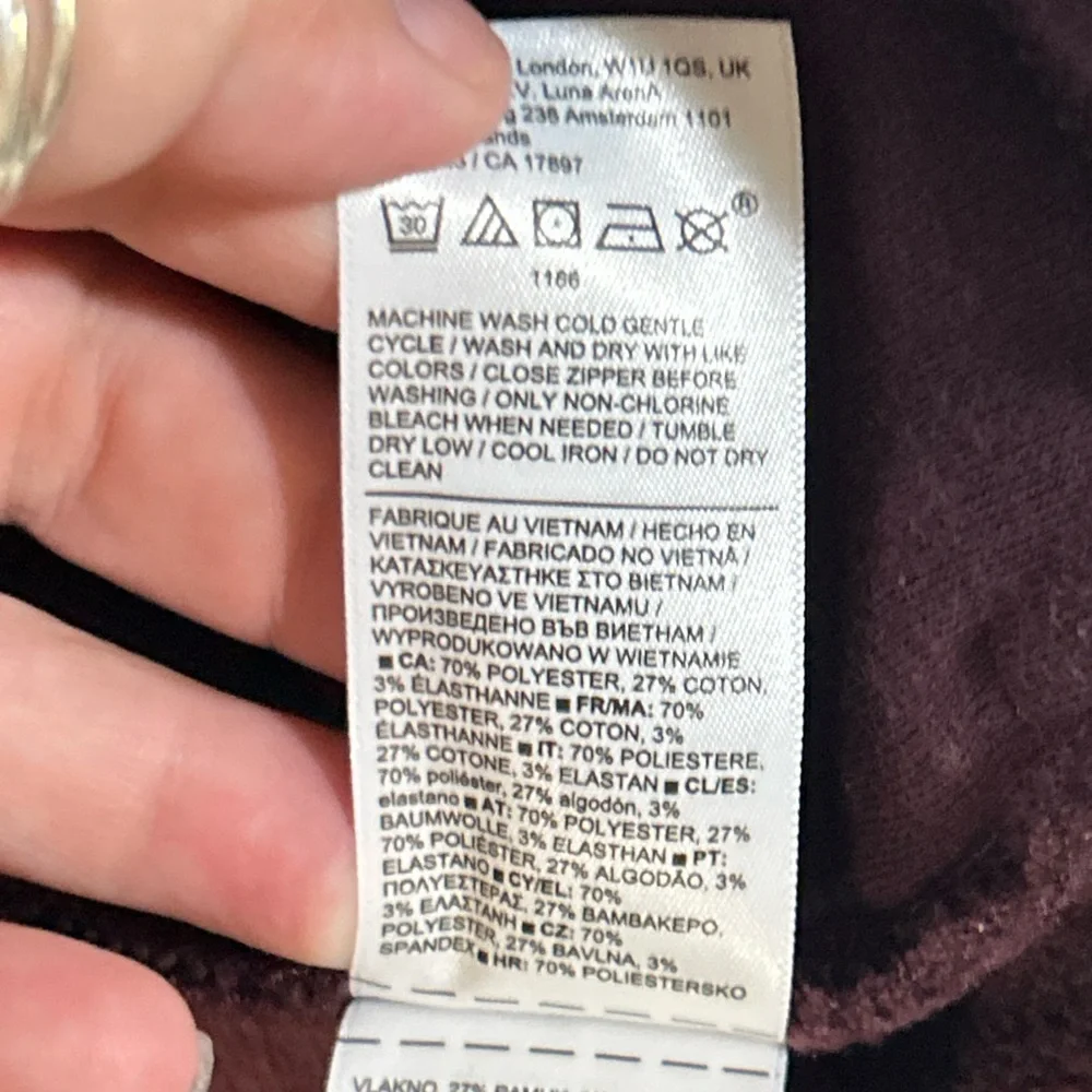Athleta Maroon Cowl Neck‎ Sweater